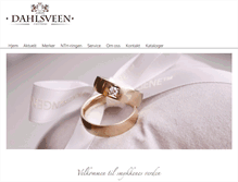 Tablet Screenshot of gullsmeddahlsveen.no